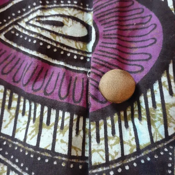 Handmade Vintage Patterned Jacket Size Small - Picture 3 of 6